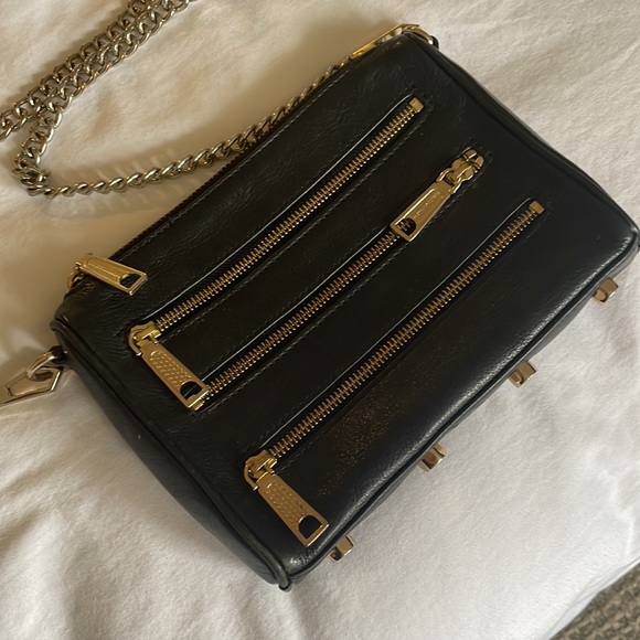 Rebecca Minkoff 5 Zip Leather Bag - Picture 2 of 6
